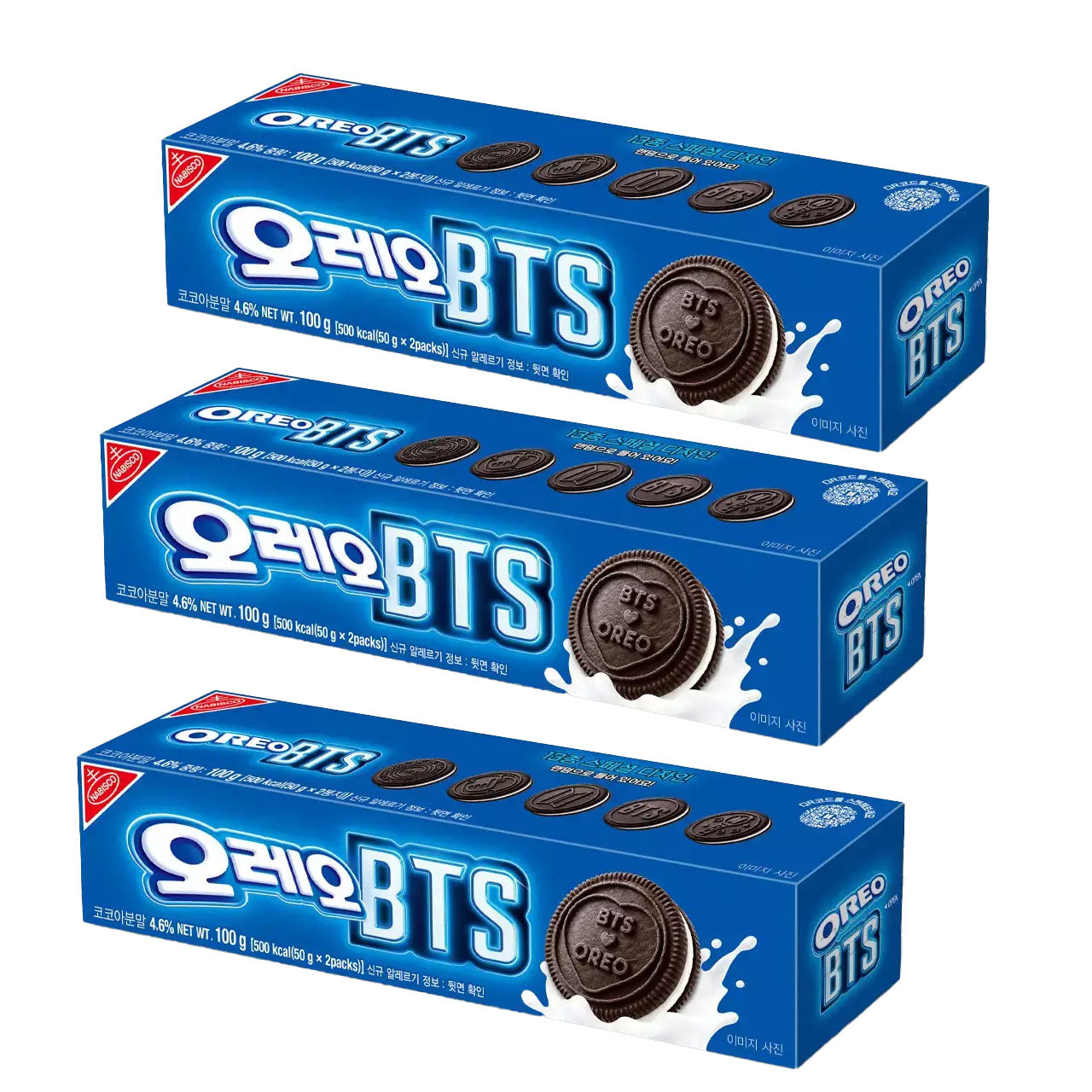 【東西食品】BTS × OREO コラボクッキー 100ｇホワイトクリーム味 　BTS OREO オレオ グッズ ARMY 防弾少年団 韓国お菓子
