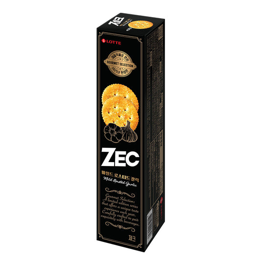 【ロッテ】ZEC　マイルドロースト　ガーリック100ｇ   韓国お菓子　ゼッククラッカー  マイルドローストガーリック味  香ばしいクラッカー  おつまみ・スナック  サクサク食感  ガーリックの風味  家飲み・パーティー  軽い食感のおやつ