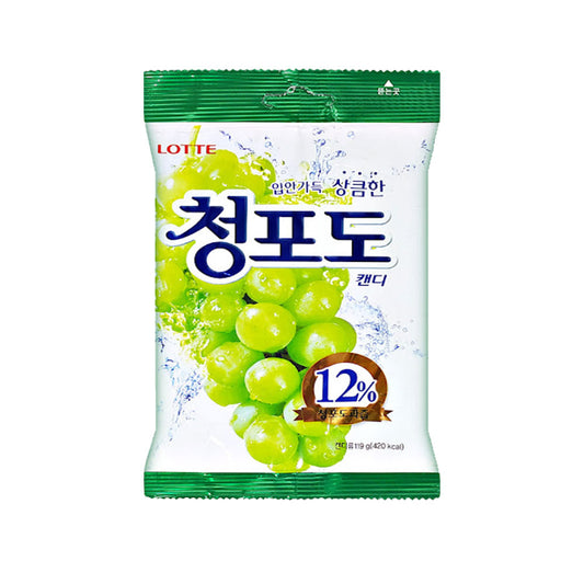 【ロッテ】青ぶどう　キャンディー　韓国食品 韓国お菓子 韓国飴 フルーツキャンディー 韓国お菓子 ハードキャンディー 洋菓子 個包装 子供 小学生 女子 おもしろ こどもの日 クリスマスプレゼント