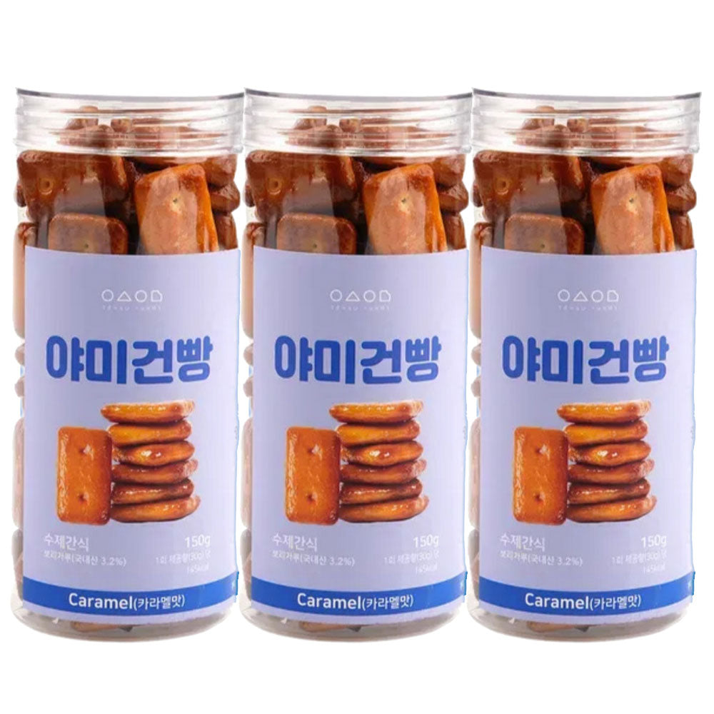 　地域別送料無料　ヤミー 乾パン　150ｇ×3個　5種の中で選択　/韓国食品　お菓子　