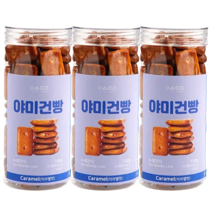 　地域別送料無料　ヤミー 乾パン　150ｇ×3個　5種の中で選択　/韓国食品　お菓子　