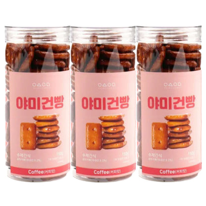 　地域別送料無料　ヤミー 乾パン　150ｇ×3個　5種の中で選択　/韓国食品　お菓子　