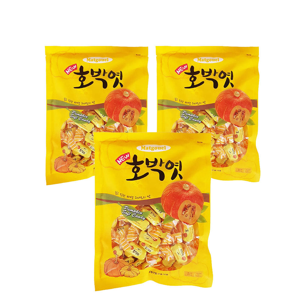 【Matgouel】カボチャキャンディー 300g 《韓国食品 韓国お菓子 韓国土産 お米 お菓子 伝統キャンディ 甘い 韓国伝統お菓子》