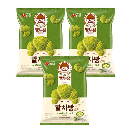 【農心】パン部長　抹茶 55g　韓国食品 パン部長  抹茶スナック  韓国お菓子  ベーカリースナック  クロワッサン型スナック  抹茶ラテ風味  甘さ×ほろ苦さ  サクサク食感  ミルク風味  おやつ・間食  SNS人気商品  韓国トレンドスイーツ