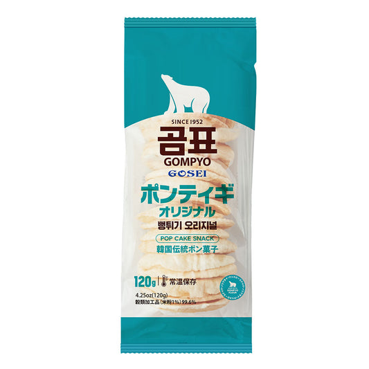 【GOSEI GOMPYO】 　ポンティギ  オリジナル味　120ｇ  곰표（ゴムピョ）  ポン菓子   サクサク食感  韓国スナック  軽い食べ心地  大容量 120g  香ばしい風味  ノスタルジックお菓子
