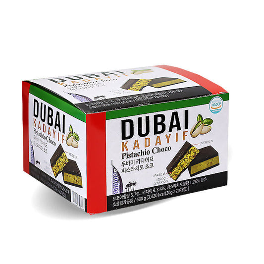 ※地域別送料無料　DUBAI 　ドバイ　カダイフ　ピスタチオ　チョコレート　600ｇ（30ｇ×20個入） ドバイ カダイフ  ピスタチオ チョコ  カダイフ スイーツ  中東 お菓子  ピスタチオ デザート  糸状生地 スイーツ  お土産 スイーツ  高級スイーツ