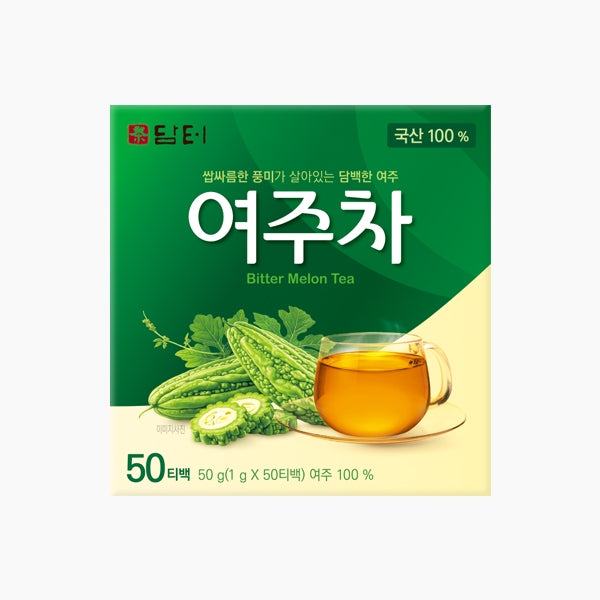 ダムト ヨジュ茶　50T/B　（ゴーヤ茶）  韓国茶、韓国食品、ゴーヤ茶、韓国茶、韓国産ゴーヤ、ティーバッグ、浸出茶、ほろ苦い風味