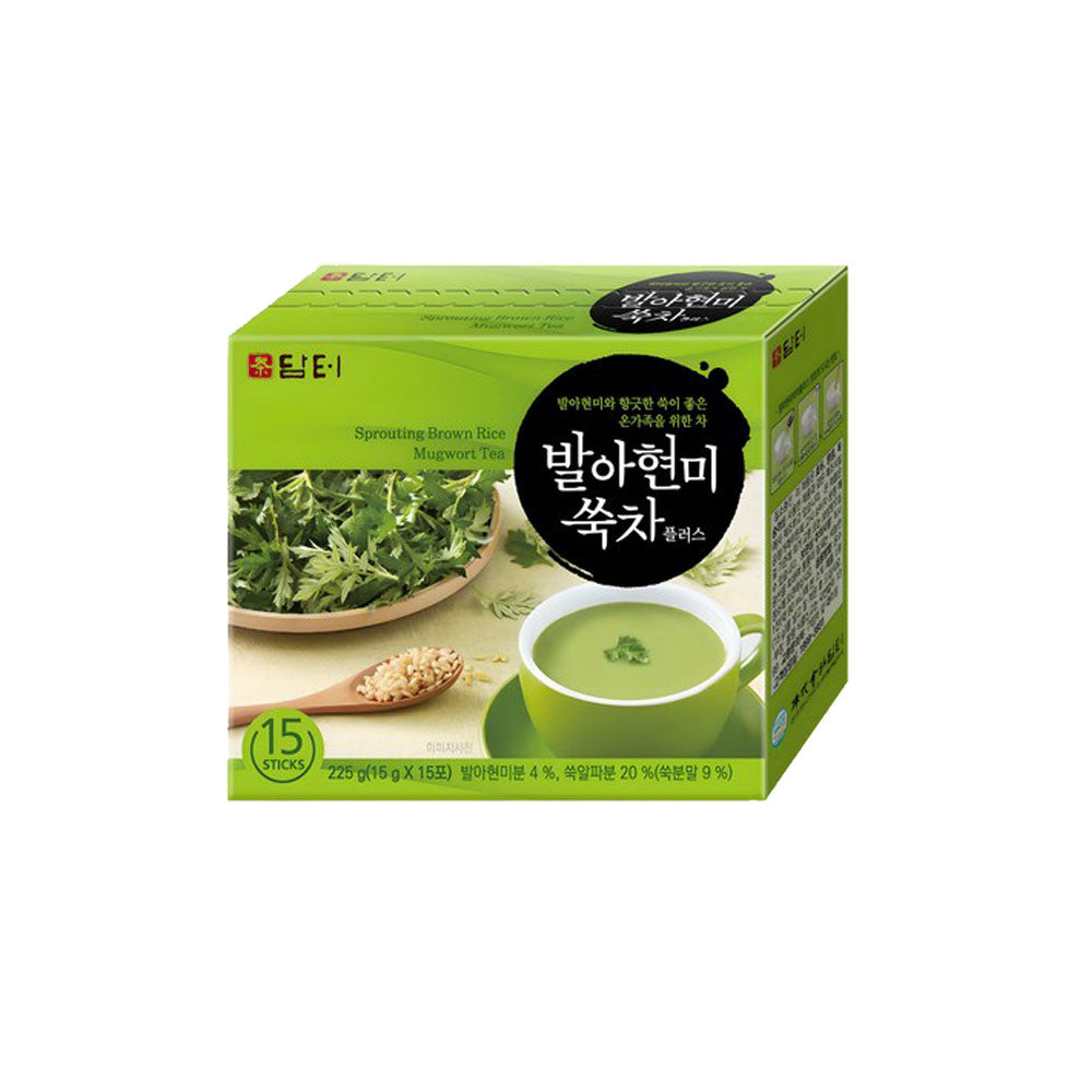 ダムト 発芽玄米よもぎ茶　225ｇ　韓国食品/ 韓国茶/ 発芽玄米茶、よもぎ茶、発芽玄米、よもぎ、韓国茶、韓国伝統茶、穀物茶、香ばしいお茶、すっきり、ティータイム、ホットティー、アイスティー、ノンカフェイン