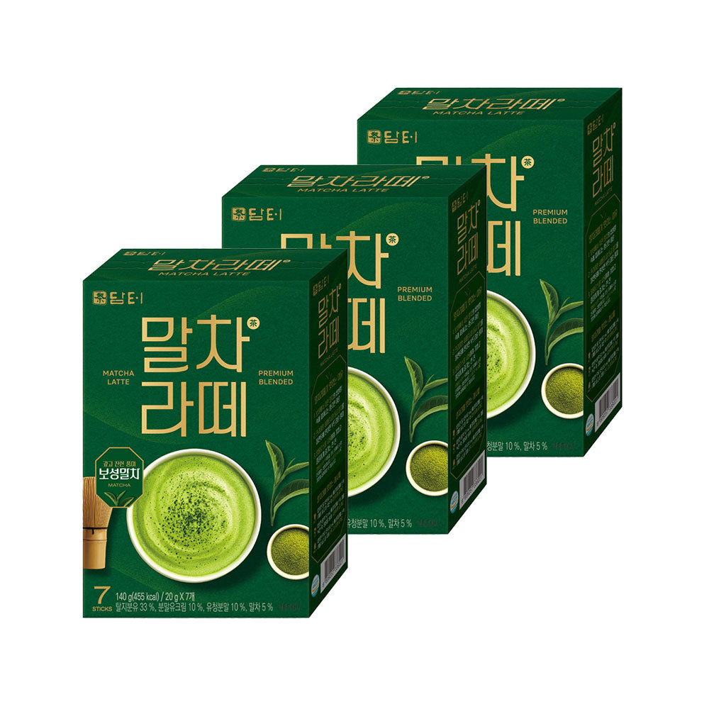 ダムト】抹茶ラテ 140g（20g×7包） 韓国食品 飲料 インスタント抹茶