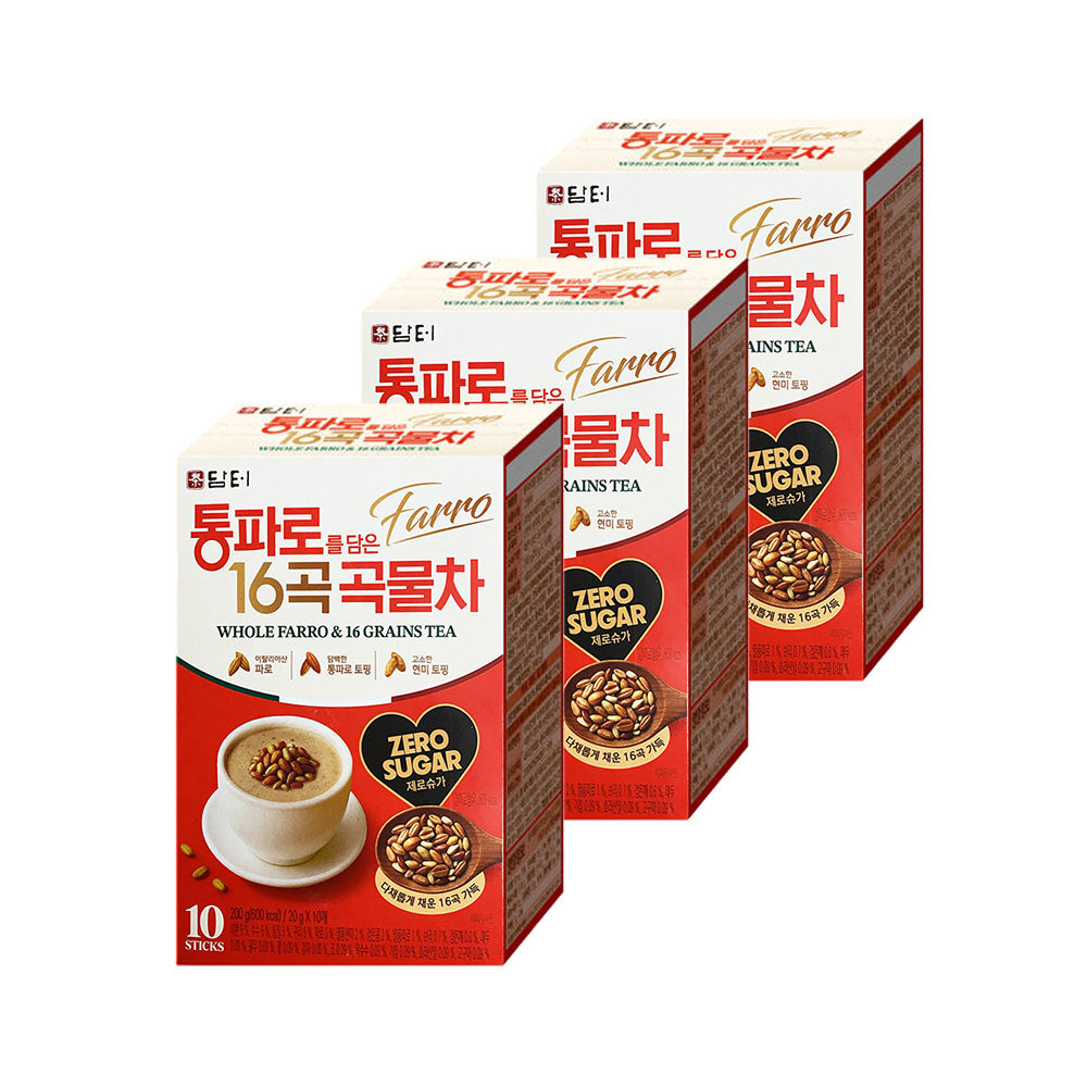 【ダムト】丸ごとパロ入り16種雑穀茶（20ｇ×10包）　　韓国食品  飲料　韓国茶　16穀ブレンド　香ばしい　 素朴な味  インスタント穀物茶 健康飲料  朝食代わり 代替食　通パロ