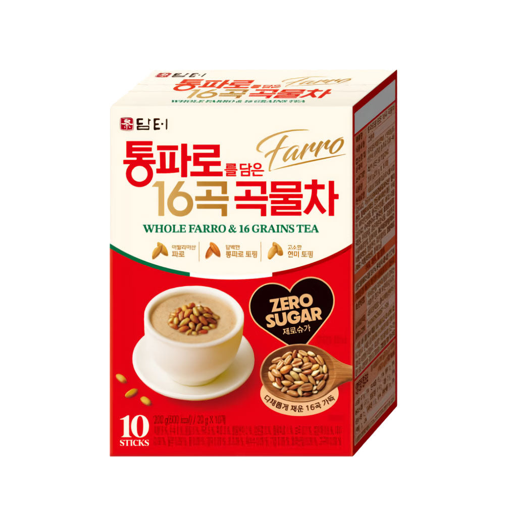【ダムト】丸ごとパロ入り16種雑穀茶（20ｇ×10包）　　韓国食品  飲料　韓国茶　16穀ブレンド　香ばしい　 素朴な味  インスタント穀物茶 健康飲料  朝食代わり 代替食　通パロ