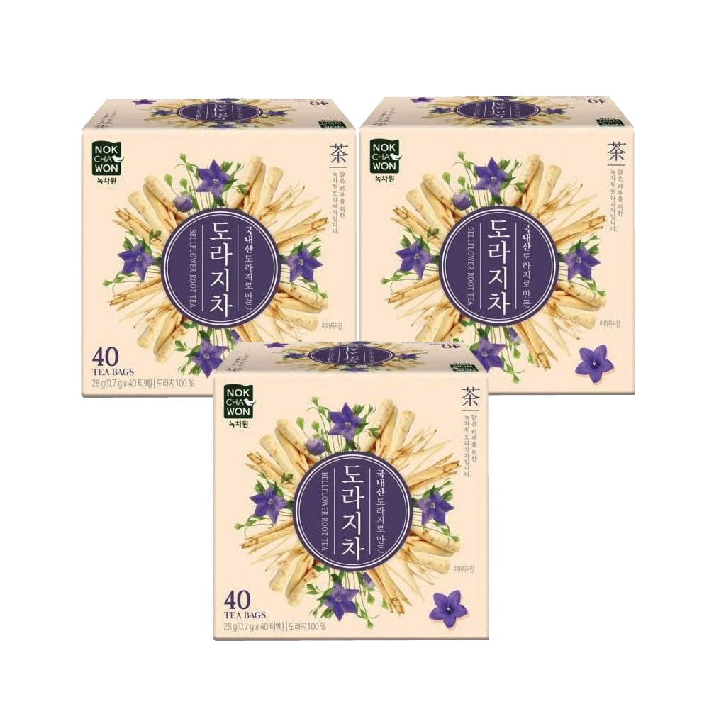 緑茶園　キキョウ茶(桔梗茶)　28ｇ（0.7g×40包ティーパック）　　韓国食品  飲料 桔梗茶  韓国茶  韓国伝統茶  健康茶  ハーブティー  ティーバッグ  のどケア  ナチュラルティー  カフェインレス  韓国食品  伝統的な健康飲料  緑茶園