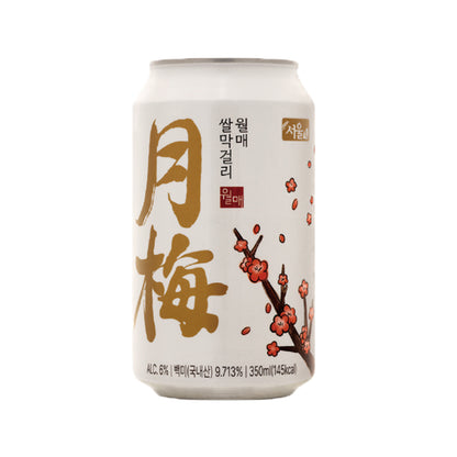ソウル 月梅マッコリ(缶)　6度　350ml