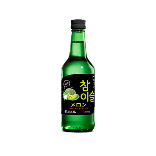 【JINRO】チャミスル　メロン　13度　360ml　　韓国焼酎　チャミスル メロン ・韓国焼酎 フルーツ味 ・フルーツ焼酎 甘いお酒 ・低アルコール 韓国酒 ・飲みやすい焼酎 ・女子会 お酒 ・韓国人気 お酒 ・SNS映え お酒 ・カクテルベース
