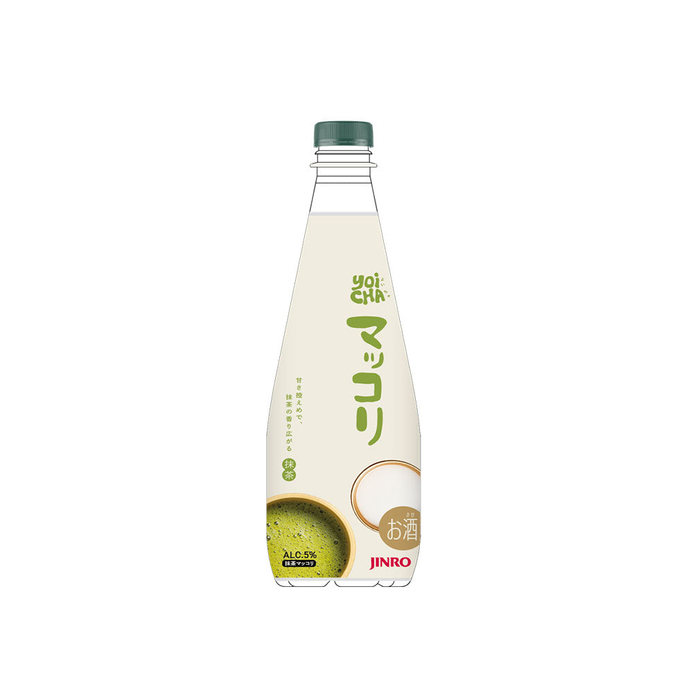 【JINRO】 YOICHAマッコリ 抹茶　5度　650ml　　韓国酒 人気 マッコリ フレーバーマッコリ おすすめ 抹茶のお酒 珍しい 韓国ドリンク トレンド おしゃれなお酒 ギフト