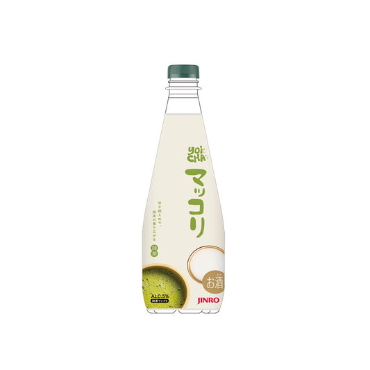 【JINRO】 YOICHAマッコリ 抹茶　5度　650ml　　韓国酒 人気 マッコリ フレーバーマッコリ おすすめ 抹茶のお酒 珍しい 韓国ドリンク トレンド おしゃれなお酒 ギフト