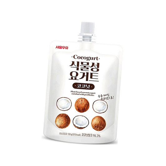 ソウル牛乳　植物性ヨーグルト　ココナッツ　130ｇ　　韓国食品  飲料　ココナッツ　植物性ヨーグルト　