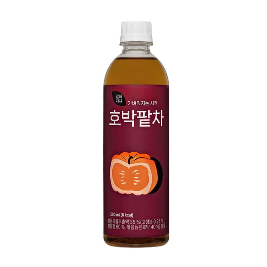 ILHWA カボチャあずき茶　500ml　　韓国食品  飲料 イルファ 茶時  かぼちゃ小豆茶  韓国伝統茶  ヘルシードリンク  ノンカフェイン  500ml ペットボトル  ほんのり甘い  健康志向飲料