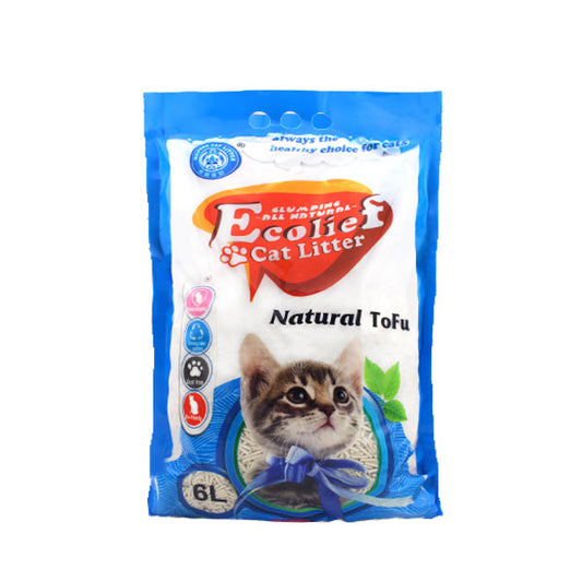 数量限定１０％OFFセール【ペット用品】豆腐猫砂6L　(3.8kg)　　中国産　豆腐猫砂  おから猫砂  固まる猫砂  猫用トイレ砂  消臭猫砂  吸水性抜群  ほこりが立たない猫砂  トイレ砂  ナチュラル猫砂  環境に優しい猫砂  生分解性猫砂  多頭飼い向け  中国産猫砂  6L猫砂  軽量猫砂  猫用品