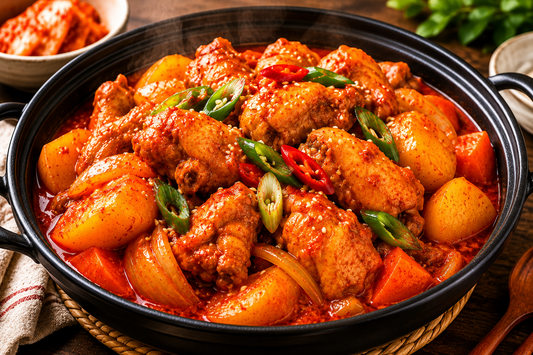 【レシピ】ダットリタン（韓国風鶏肉煮込み）　韓国料理本番の味