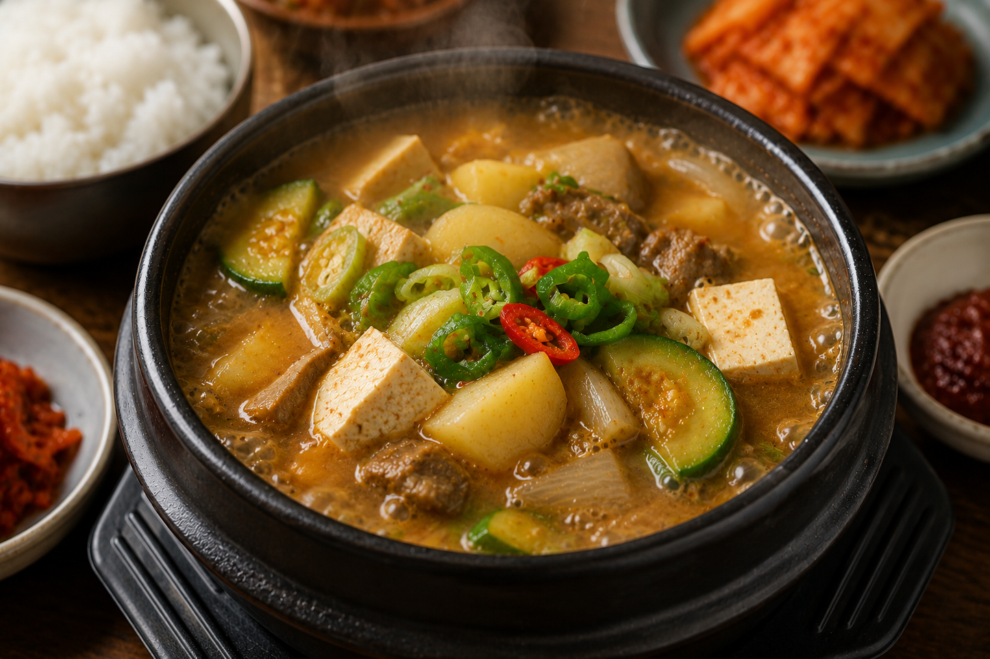 【レシピ】デンジャンチゲ（韓国味噌チゲ）　韓国料理本番の味