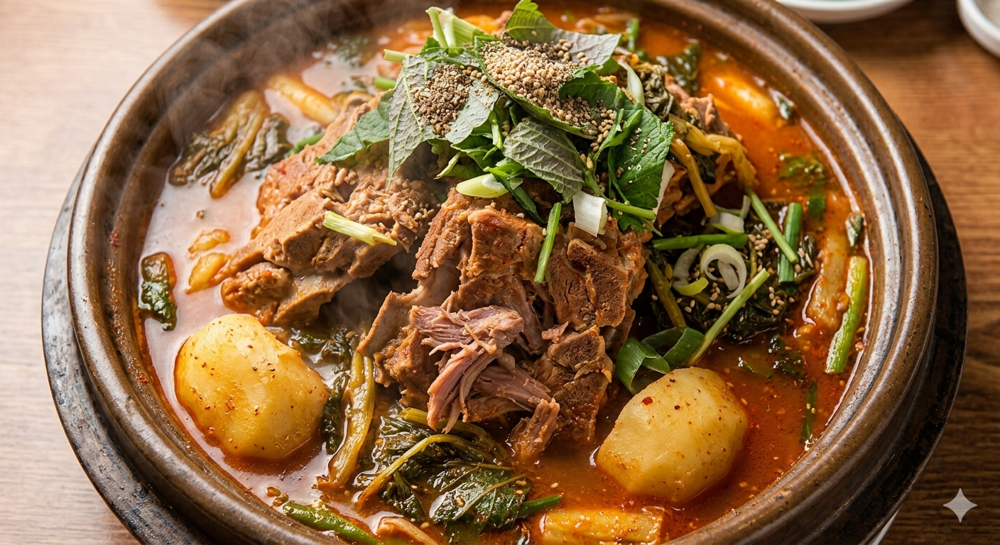 【レシピ】ガムジャタン（韓国式豚背骨スープ）　韓国料理本番の味