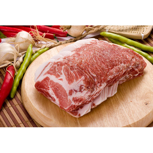 【豚肉/輸入産】豚肩ローススライス　1kg　〔クール便対象商品〕