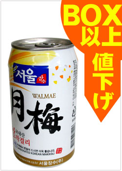ソウル 月梅マッコリ(缶)　6度　350ml